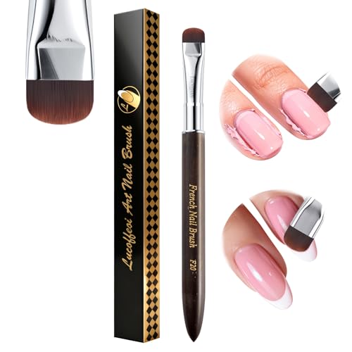 French Tip Brush - Nail Art Tool for Clean Up &amp; Polygel