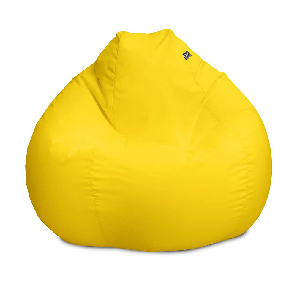 rucomfy Adult Slouchbag Outdoor Beanbag Chair - Water Resistant - Yellow