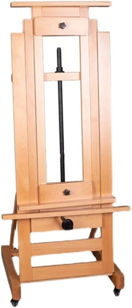 HBJWOV Multifunctional Large Easel Floor Thickening Oil Painting Adjustable Liftable Drop Professional Painting Art