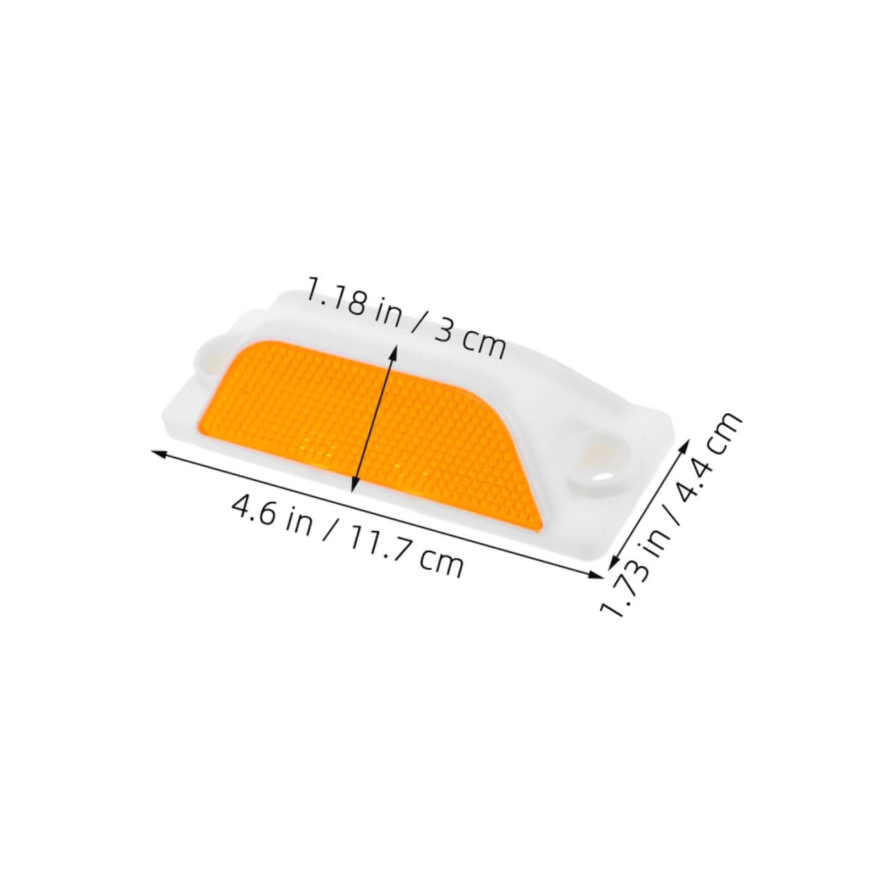 SOLUSTRE 12pcs Rectangular Traffic Reflectors High Intensity Reflective Road Markers for Driveways Gate Posts Pavement Safety with Weatherproof Design for Highways and Tunnels - Image 2