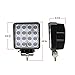 TMH (Pack of 10) 48w Square Shape 30 Degree LED Work Light Spot Lamp Driving Light, Off-road, 4wd, 4x4, Utv, Atv, Suv, Motorbike, Motorcycle, Bus, Trailer, Truck, Boat