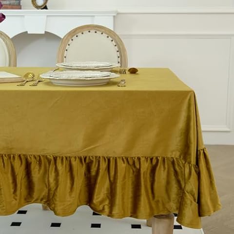 LOSIVISHE Velvet Tablecloth W52 x L70 Cover