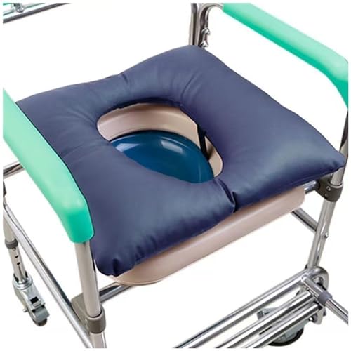 HUTRADE Cojín Antiescaras para Sillas Ruedas, Cojín Descompresión Ortopédico con Orificio Central Tejido Transpirable Impermeable Cojín para Aliviar El Dolor Próstata, Cóccix Hueso Sacro