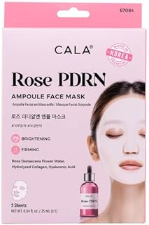 Cala Rose PDRN Ampoule Face Mask, Brightening...