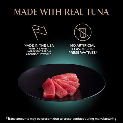 Sheba Perfect Portions Cuts Wet Cat Food, Sustainable Tuna, 2.6 oz, 24 ct | Grain-free, 48 servings, no fillers or artificial flavors, essential vitamins & minerals, protein-rich, twin-pack trays - image 2