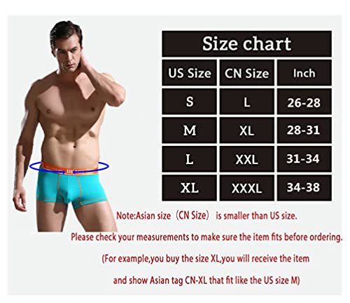 Xidunpai Mens Underwear Boxer Briefs Short Leg Tagless Pouch Trunk Xl(32"-35")/Us M #TOP6