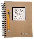Knitting, Yarn and Crochet Journal - By Journals Unlimited Featuring Hardcover With 200 Pages and Ink Pen With Stylus