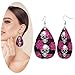 NITAHHHY Faux Leather Earrings Teardrop Dangle Earrings Lightweight Fashion Creative Women's Decorative Jewelry