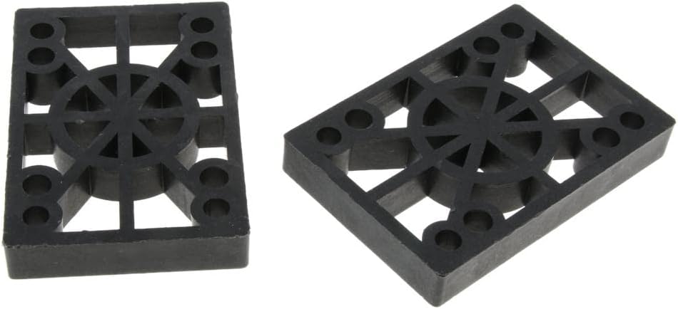 2X Longboard Riser Pads Kit | Shock Absorber Pads for Skateboard Decks | Reduce Wheel Bite | Impact Absorption | for Aerial Tricks Enthusiasts