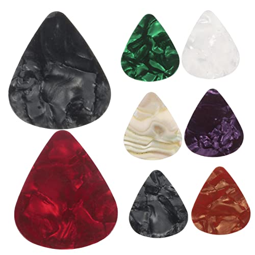 SWOOMEY ギターピック バラエティパック 30個 エレクトリックベース アコースティックギターピック トライアングルピック ギターアクセサリーキット カラフルな選択肢 ランダムカラー