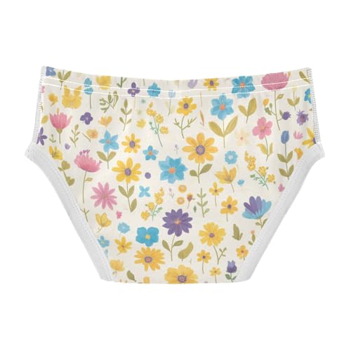KLL Seamless Wild Flowers Farmhouse Toddler Boys Pure Cotton Nighttime Underwear Cute Children Panties2