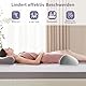 SeiriHelper Ergonomie Kniekissen für Schlafen, Venenkissen Beinhochlagerungskissen, Memory-Schaum Lagerungskissen für Knie und Beine (Grau)