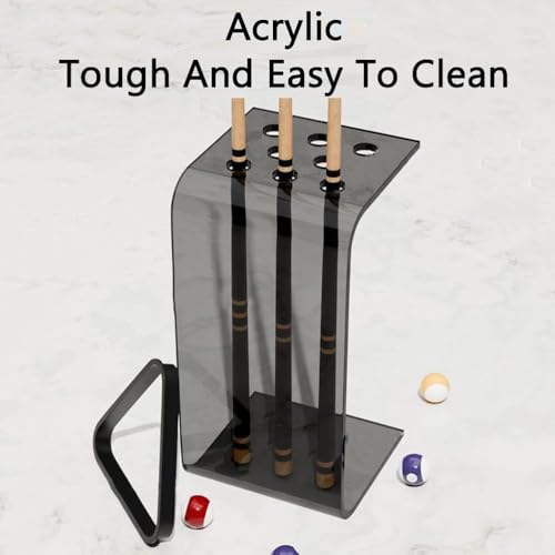 Support pour 8 queues de billard acrylique pour éviter les chutes de matériel - 7