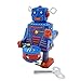 Garneck Robot Wind up Toys Robot de Tambor Juguetes Vintage Robot de Juguete de Hojalata Robot Coleccionable de Metal de Los Años 80 para Niños Niños Adultos