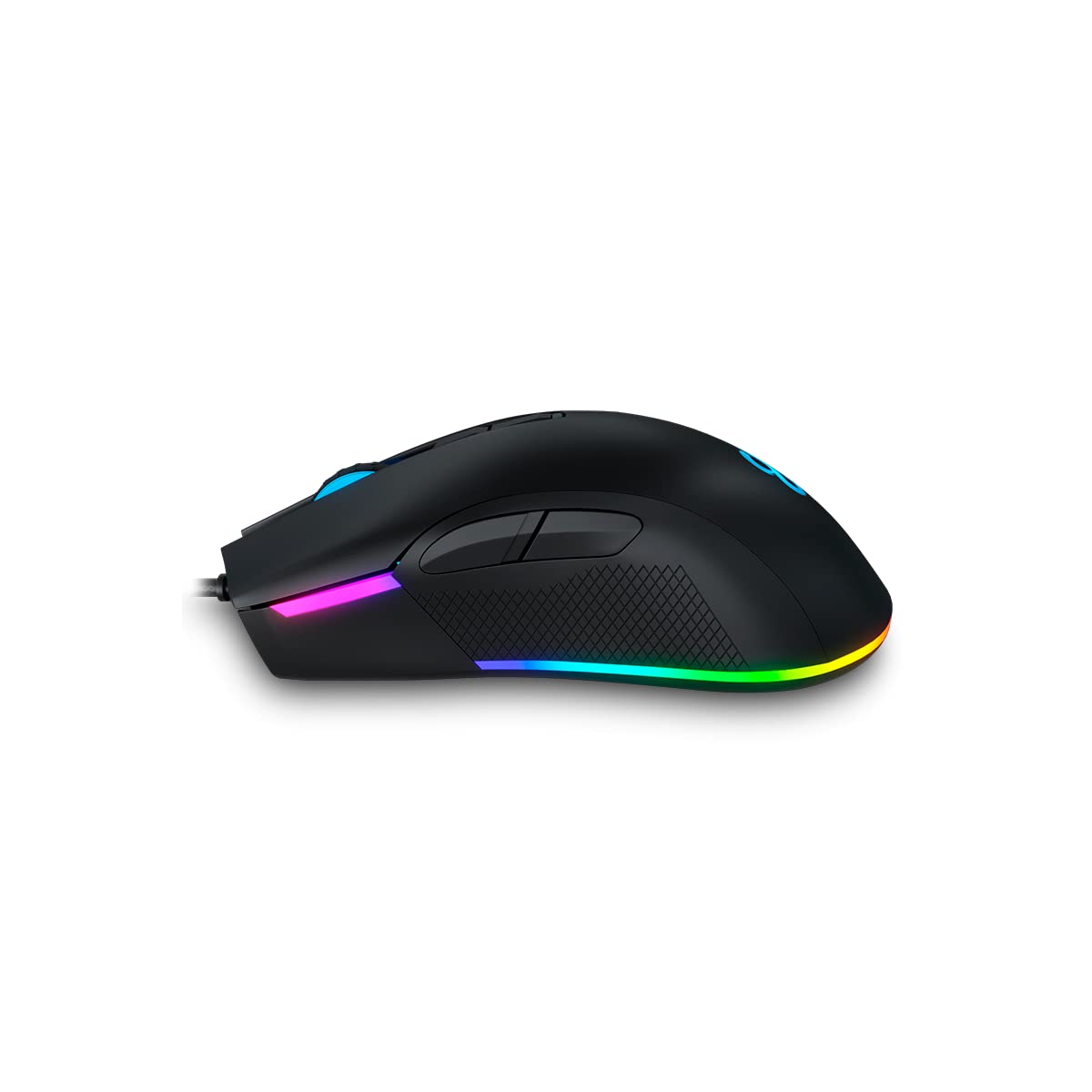 Newskill EOS ratón Gaming RGB alámbrico Negro 16000DPI 10 perfiles configurables Sensor óptico PMW3360 Negro