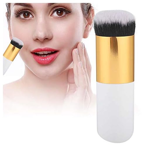 Makeupborstar, Round Head Foundation Powder Brush BB Cream Cosmetic Brush Makeupverktyg för concealer, pulver, kräm och flytande makeup