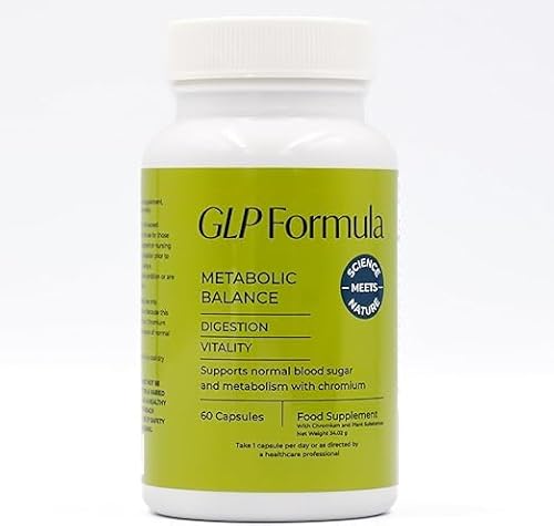 GLP Formula Original – Complexe Végétal + Chrome – Complément Alimentaire Naturel – 60 Gélules – Formule à Base de Plantes et Chrome.