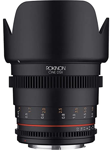 Rokinon - Lente de Alta Velocidad T1.5 Cine DSX de 50 mm para Canon EF