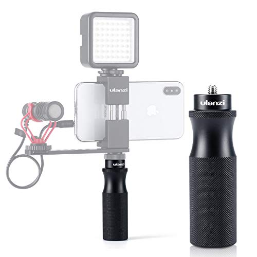 ULANZI U-40 Metal Camera Hand Grip Handheld Vlog Handle Stabilizer with 1/4'' Tripod Screw for iPhone XS MAX X 8 Samsung OnePlus 7 Pro Google Canon Nilkon Sony Video Camera GoPro 7 6 5 DJI OSMO Action