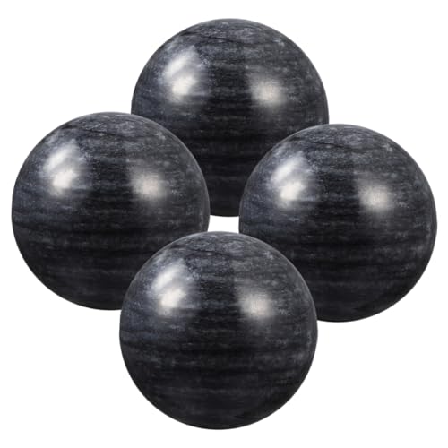 FRCOLOR Elderly Fitness Balls Jade Hand Massage Balls 4pcs Portable Smooth Massage Balls for Hand Exercise Random Color