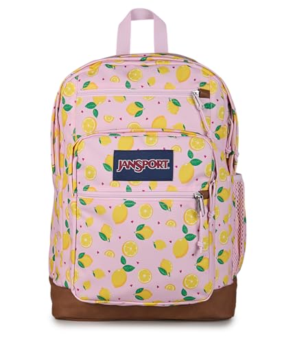 Image of JanSport Cool Backpack with 15-inch Laptop Sleeve, Large Computer Bag Rucksack with 2 Compartments, Ergonomic Straps, Lemonade Stand