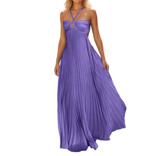 Vestido verano mujer con top palabra de honor y cintura fruncida elástica