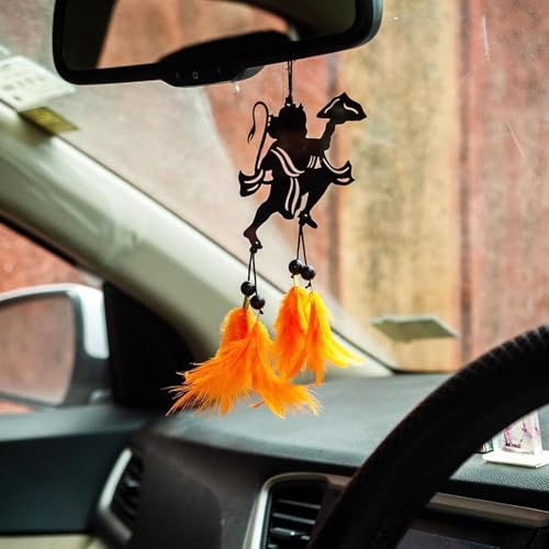 Image of eCraftIndia Hanuman Dream Catcher for Home Decor Living Room Car Bedroom | Wall Decor