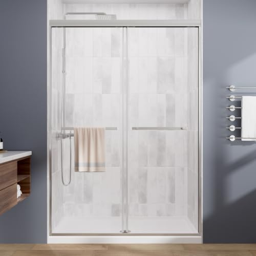 Image of Royal Guard Double Sliding Shower Door,44-48 inch W x 76 inch H,Chrome