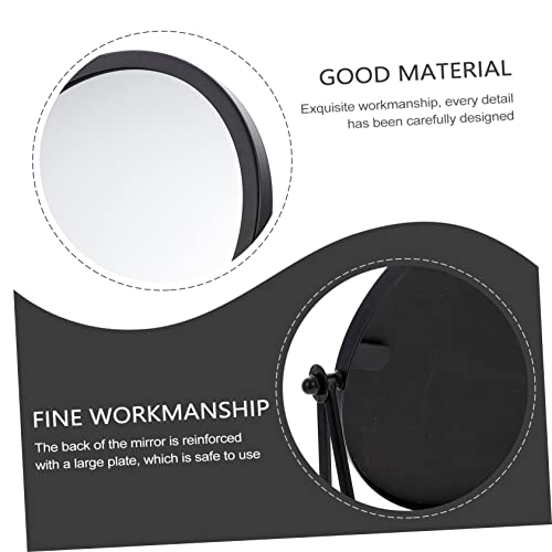 Espejo de maquillaje de escritorio con base giratoria miniatura 3