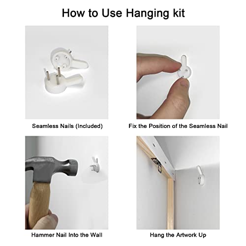 Roslynity Framed Funny Black Cat Wall Art Prints Set Of 6 Canvas Artwork Cat Lover Poster Gift Cute Room Aesthetic Matisse Van Gogh Fantin For Living Room Bathroom Bedroom Decor (8"X10" Framed) #TOP2