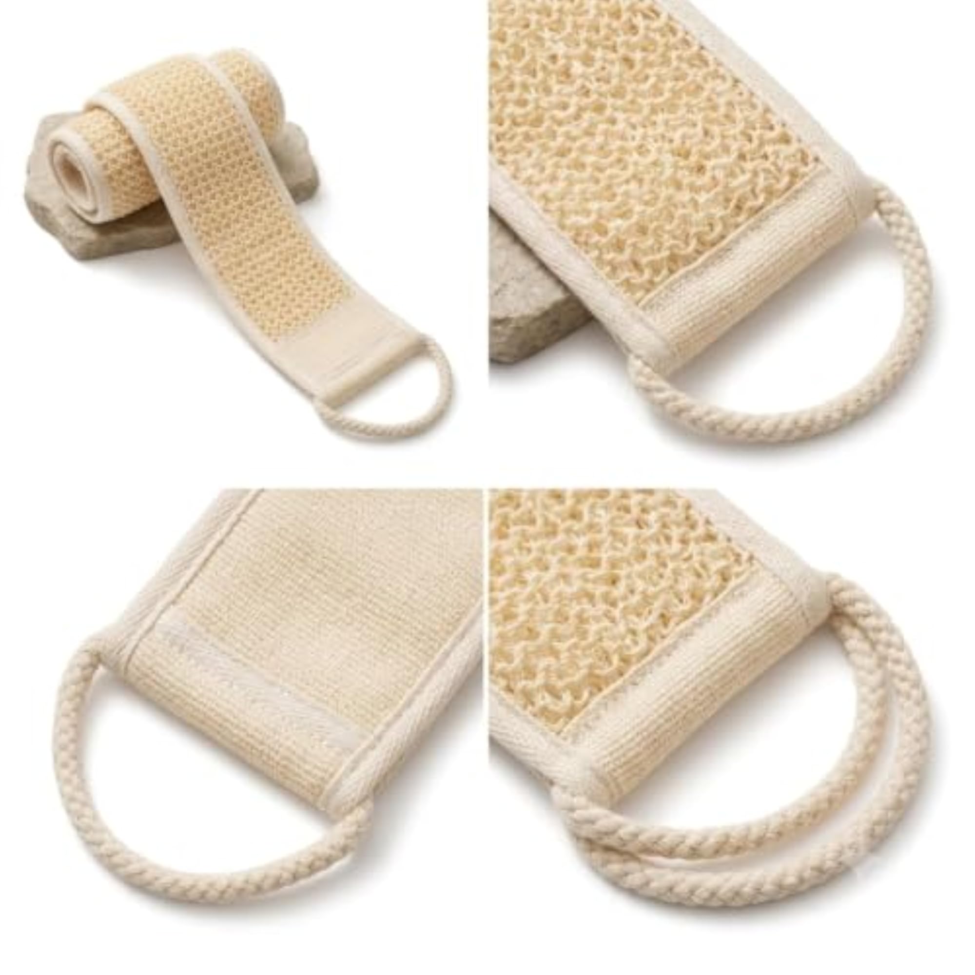 Natural Loofah Exfoliating Back Scrubber for Shower