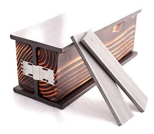 I Beam Anvil, Sound Deadened, Fire Burned Sound Deadening Wood Blocks, Knife Makers Anvil, Jewelers Anvil, Leather Working Anvil, Knife Making, Jewelry Making