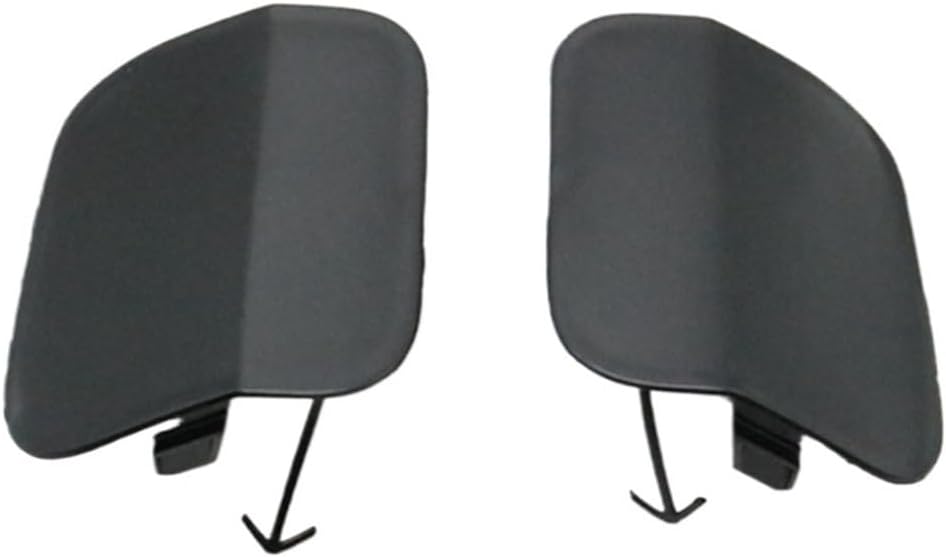 Unpainted Plastic Car Front Bumper Tow Hook Eye Cover Cap, for TOYOTA, Highlander KLUGER 2021 2022 Tow Hook Mask(Left and Right)