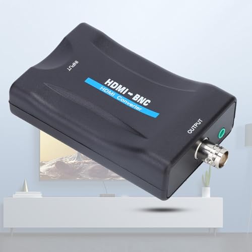Yosoo Coax to Hdmi Converter HDMI to BNC Composite Video and 3.5mm Coaxial to Hdmi Converter Coax to Hdmi with 480i 576i Support Audio Signal Converter Adapter for NTSC/PAL
