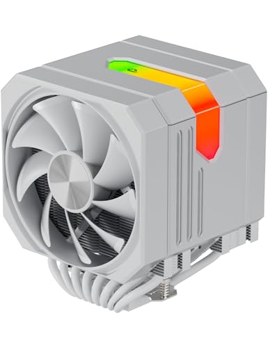 CPU Air Cooler with 8X6mm Heat Pipes,Dual 120mm Fan ARGB