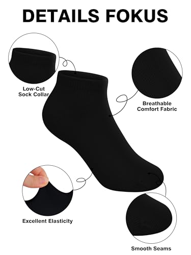 Image of Cooraby 25 Pairs Kids' Low Cut Socks Half Cushion Sport Ankle Athletic Socks