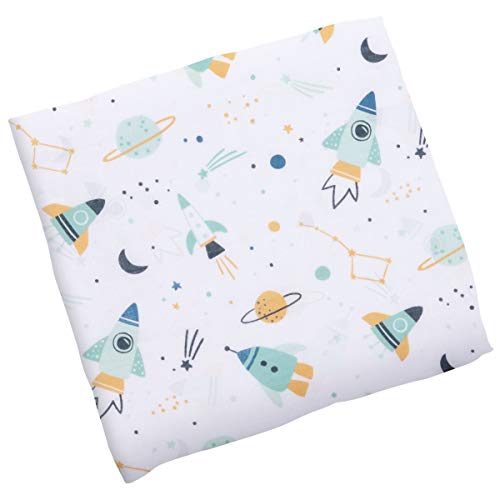 Image of Stephen Joseph, Muslin Swaddle Blanket for Baby Girls and Boys, Newborn Receiving Swaddling, 100% Cotton Wrap, 47 x inches, Space