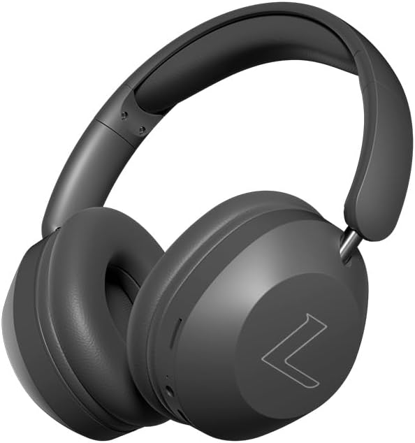 Side view of SY-T4 Wireless Over-Ear Headphones, showing control buttons and ports.