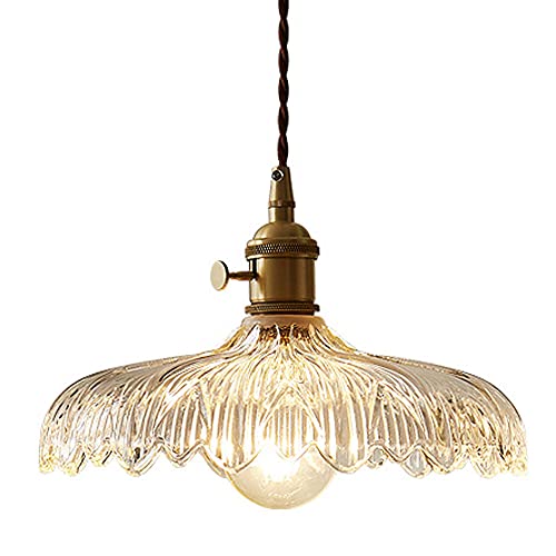 Lustre japonais suspension en verre E27 pour l'ambiance d'un café branché