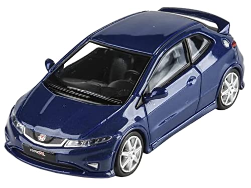 Modelo a escala 1/64 Civic Type R FN2 Azul miniatura 3