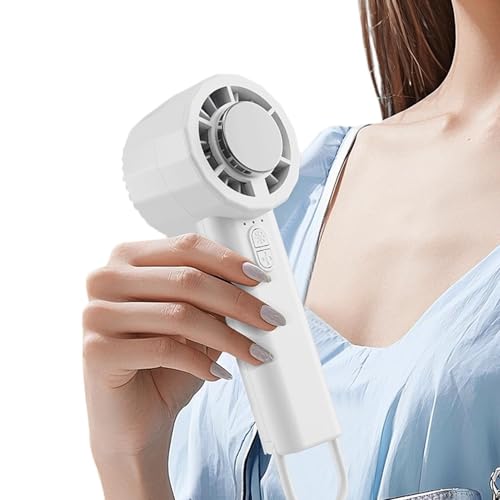 Handventilator- 3 Geschwindigkeiten, wiederaufladbarer USB- Conditioner, leise, 1200 mAh, tragbarer Kühlventilator, für Reisen, Sommer, Camping, Strand, Urlaub, Outdoor, Sport, Arbeit, Konze
