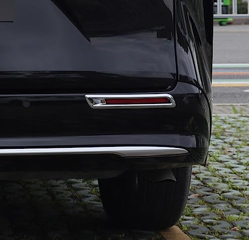 Image of Car Accessories Fit for Toyota Sienna 2021 2022 2023 2024 2025 2026 Chrome Exterior Rear Bumper Reflector Fog Lights Cover Trim ABS 2 PCS