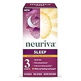NEURIVA Natural Sleep Aid Supplement with Melatonin Help You Fall Asleep Faster & Ashwagandha to Support Restorative Sleep So You Can Wake Up Feeling Refreshed, 30ct Capsules