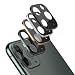 Tamoria [4 Colors Pack] Screen Protector Camera Lens for iPhone 11 Pro 5.8"/ iPhone 11 Pro Max 6.5" Silk-Screen Tempered Glass Titanium Alloy Rimmed Black Silver Gold Green (4 Pack)