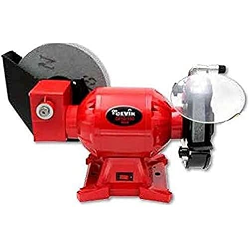 CEVIK PRO - CP10-150AGUA Touret à Meuler à Sec et à Eau 400W - 2950 tr/min - Meule Affûtage Ø150/200 mm - Touret à Polir Précis pour Atelier et Outils...