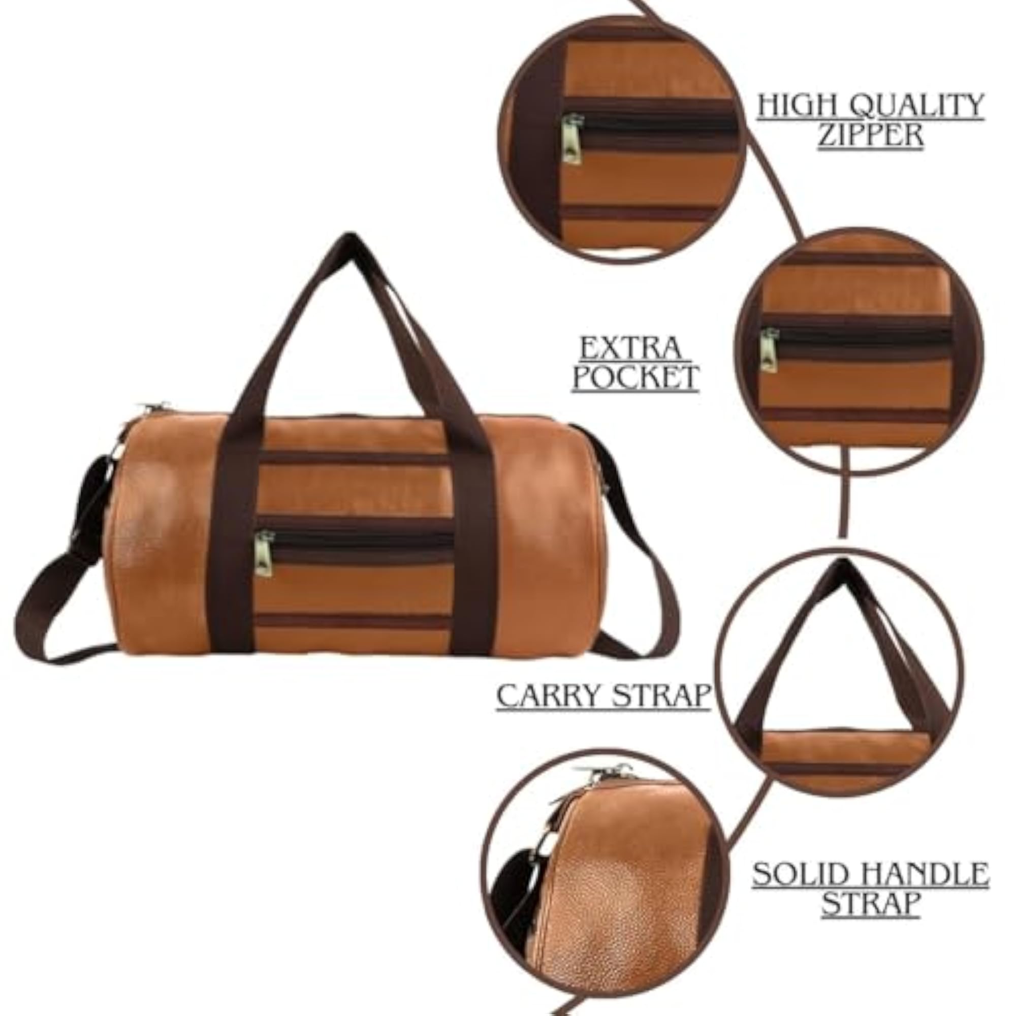 Men's Premium Gym Duffle Bag with Protein Sipper Combo