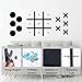 Magnetic Tic Tac Toe Wall-Mount Game,Game Room Decor,Modern Wall Decals for Kids Room,Classroom&Offices,Best Gift for Family, Friends (Black)