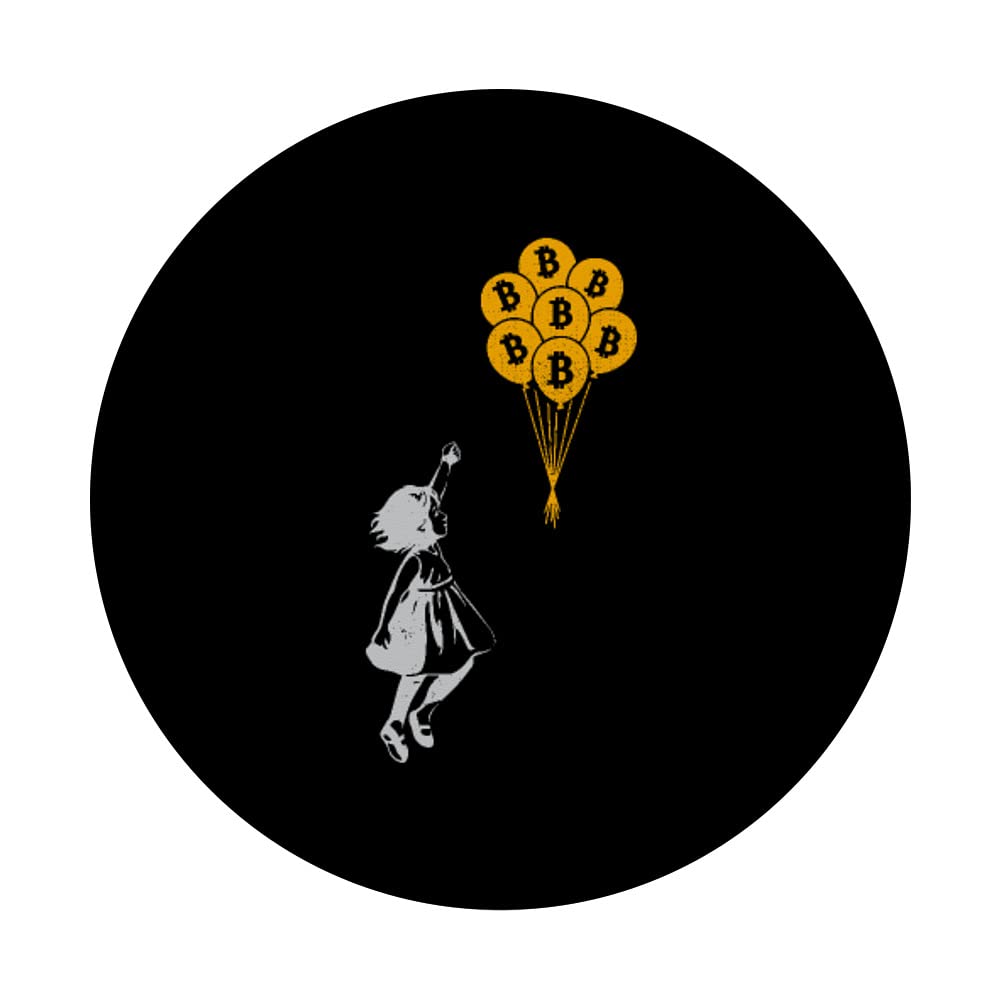 Amazon.com: Bitcoin Balloon Float Away BTC Cryptocurrency Crypto Vintage  PopSockets Swappable PopGrip : Cell Phones & Accessories