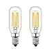Bonlux 4W E14 Ampoule LED T26 Filament Tubulaire Petit Culot à Vis E14 Frigo Ampoule LED Equivalent à l'ampoule halogène 40W pour Réfrigérateur/Congélateur/Micro-ondes/Hotte(2pcs, Blanc Froid 6000K)