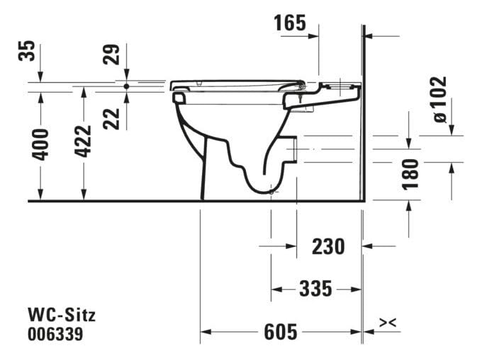 Duravit Universal Elongated Toilet Seat with Soft Close Lid Stainless Steel Hinges product thumbnail 7